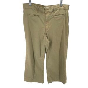 Levi's Women's Ribcage Wide Leg Crop Pants High Waisted Casual Khaki Size 32